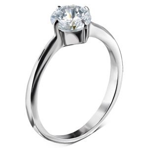 Luxury surgical steel engagement ring