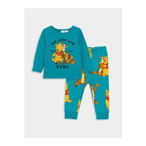 LC Waikiki Crew Neck Long Sleeve Winnie the Pooh Printed Baby Boy Pajamas Set