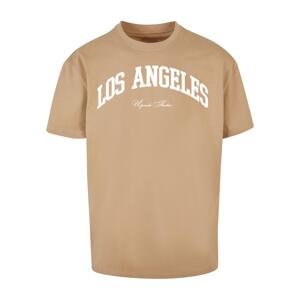 L.A. College Oversize Union T-Shirt Beige