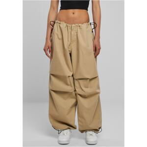 Women's cotton parachute trousers wetsand