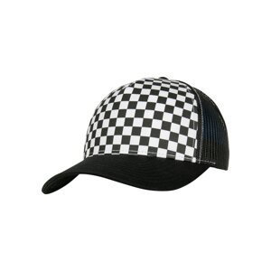 Checkerboard Retro Trucker Black/White