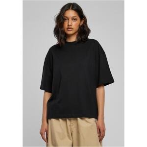 Women's Organic T-Shirt Heavy Slit Black
