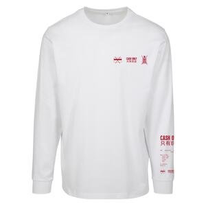 Long sleeve cash only white