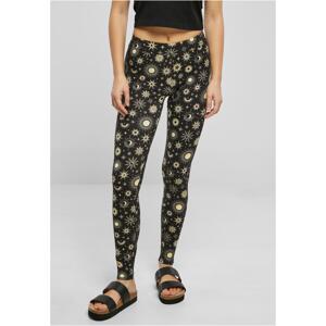 Women's soft leggings AOP blacksun