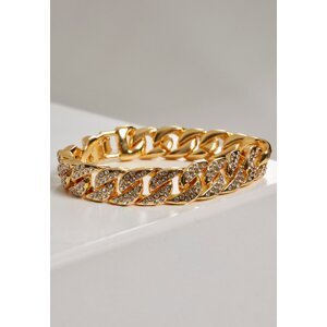 Large bracelet with gold stones