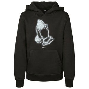 Kids Pray Glow Hoody Black