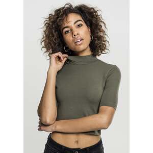 Women's turtleneck T-shirt with olives