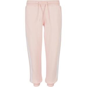 Girls' College Contrast Sweatpants Pink/White/Pink