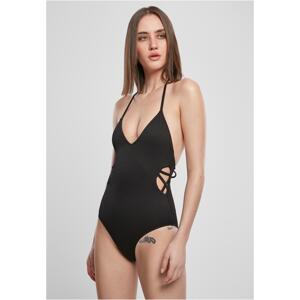 Women's ribbed swimsuit black