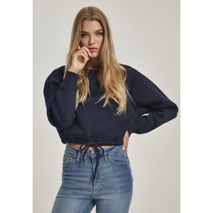 Women's Oversized Short Raglan Crew Nightnavy