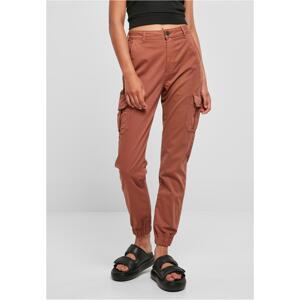 Women's Terracotta Cargo High-Waisted Trousers