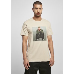 Tupac Seated Pose Tee Sand