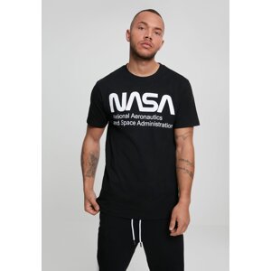 NASA Black T-Shirt Wormlogo