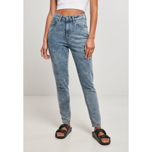 Women's High-Waisted Skinny Jeans - Light Blue