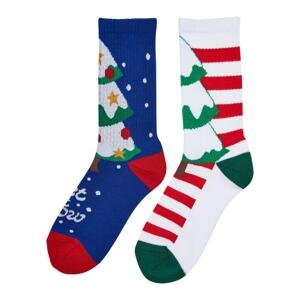 X-Mas Tree Christmas Socks - 2-Pack Multicolored