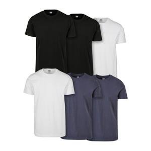 Basic T-shirt 6-pack blk/blk/wht/wht/nvy/nvy