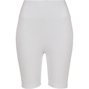 Women's high-waisted cycling shorts white