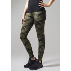 Women's camouflage leggings made of wood