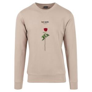 Lost Youth Rose Crewneck darksand