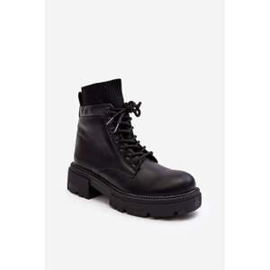 Women's boots with sock black Rivella