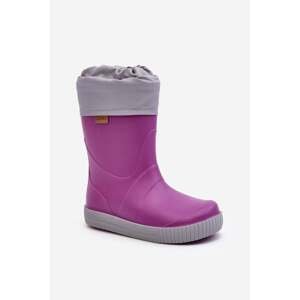 Children's Wellington Boots with Warmer Snow Wave Gokids Purple