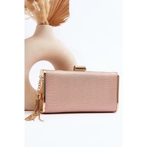 Chionon Small Dress Bag with Tassel, Rose Gold