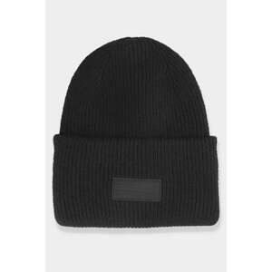 Women's winter hat with logo 4F black