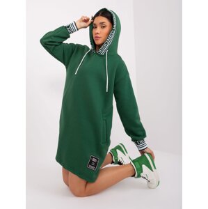 Dark green hoodie dress