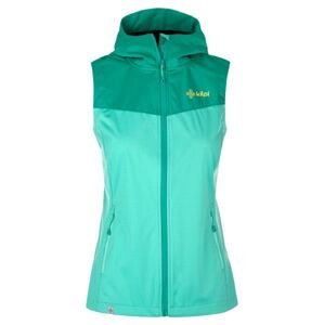 Women's softshell vest KILPI CORTINA-W turquoise