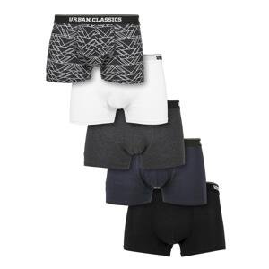 Organic boxer shorts 5-pack m.stripeaop+m.aop+blk+asp+wht