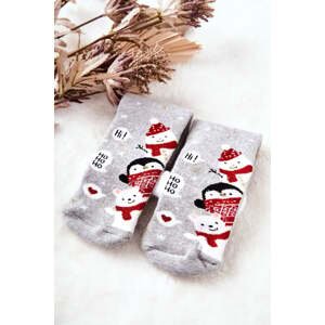 Ho Ho Ho Christmas Socks! Gray