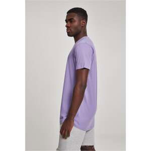 Shaped long lavender t-shirt