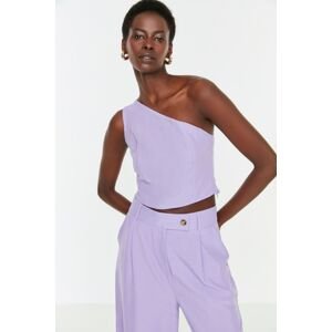 Trendyol Lilac One-Shoulder Woven Blouse
