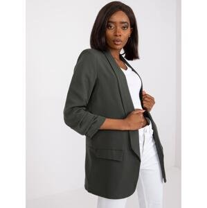 Women's light green blazer without Adela closure