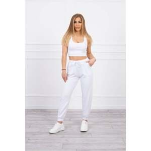 Set top+trousers white