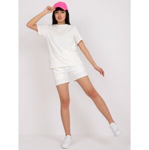 White cotton summer set with T-shirt