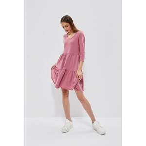 Dress with ruffles - pink