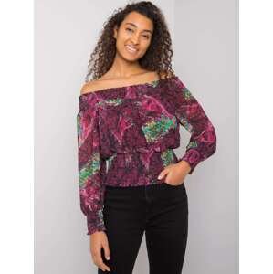 Purple Spanish blouse with Cornwall pattern