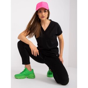 Basic black V-Severine T-shirt