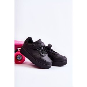 Children's sports shoes with Velcro Black Elike