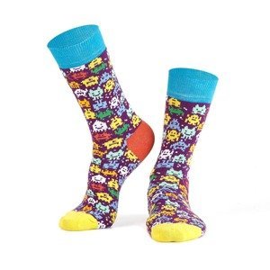 Women's socks with colorful patterns