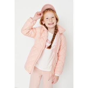 Trendyol Dried Rose Collar Detailed Girls' Quilted Coat