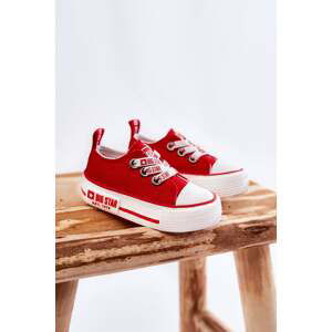 Kids fabric sneakers BIG STAR KK374051 red