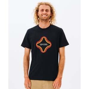 T-Shirt Rip Curl SURF REVIVAL VIBRATIONS TEE Black