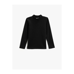 Koton Basic Turtleneck Long Sleeved T-Shirt with Ribbed