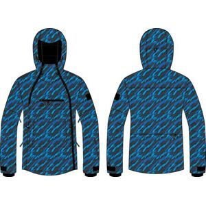 Men's ski jacket with membrane ALPINE PRO GHAD electric blue lemonade variant PA