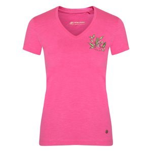 Women's cotton T-shirt ALPINE PRO BRIJA Carmine Rose variant PB