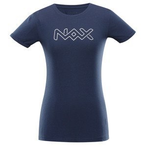Women's cotton T-shirt nax NAX RIVA mood indigo