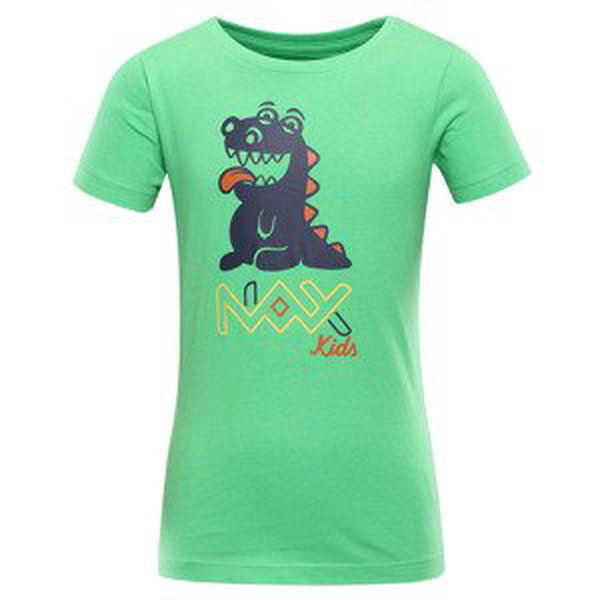 Kids cotton T-shirt nax NAX LIEVRO classic green variant pb
