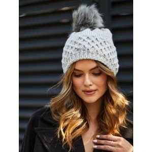 Light gray winter cap